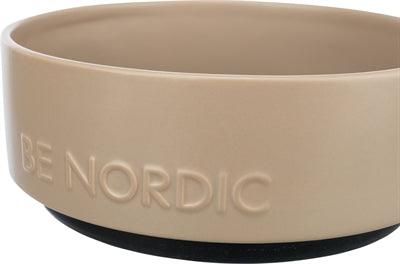 Trixie Be Nordic Voerbak Hond Keramiek/ Rubber Taupe