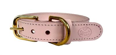 Sazzz Halsband Hond Braveheart Classic Leer Lichtroze