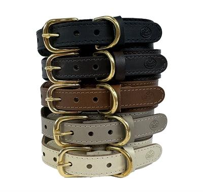 Sazzz Halsband Hond Pioneer Classic Leer Donkerbruin