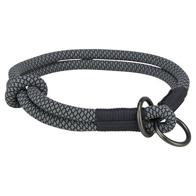 Trixie Halsband Hond Soft Rope Halfslip Zwart / Grijs