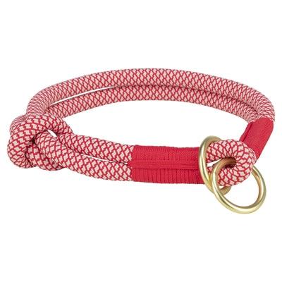 Trixie Halsband Hond Soft Rope Halfslip Rood / Creme