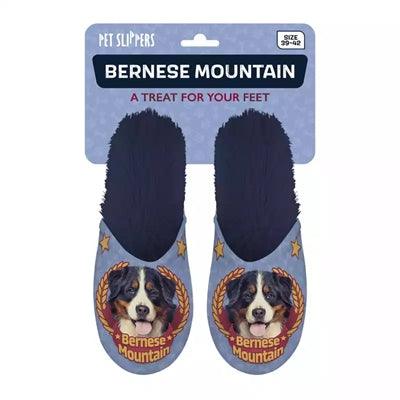 Merkloos Pantoffel Bernese Mountain Dog Donkerblauw