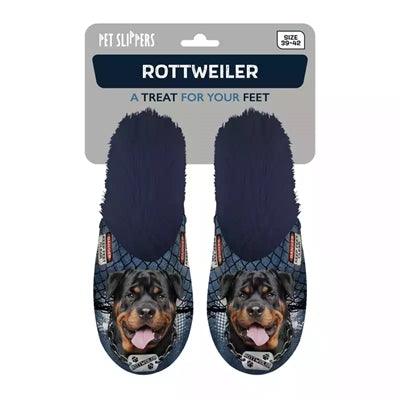 Merkloos Pantoffel Rottweiler Donkerblauw