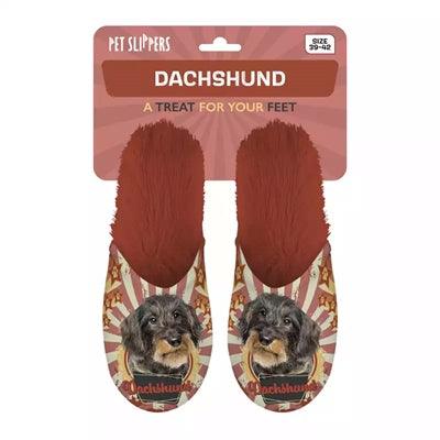 Merkloos Pantoffel Dachshund Teckel Oranje