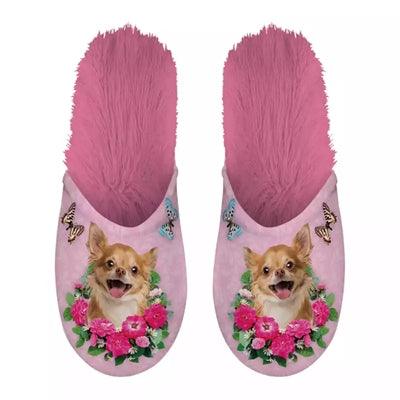 Merkloos Pantoffel Chihuahua Roze