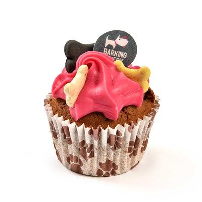 The Barking Bakery Vanilla Woofin Met Roze Glazuur