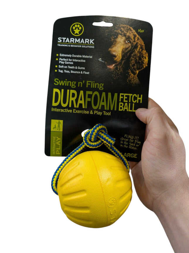 Starmark Swing 'N Fling Durafoam Fetch Bal Aan Koord