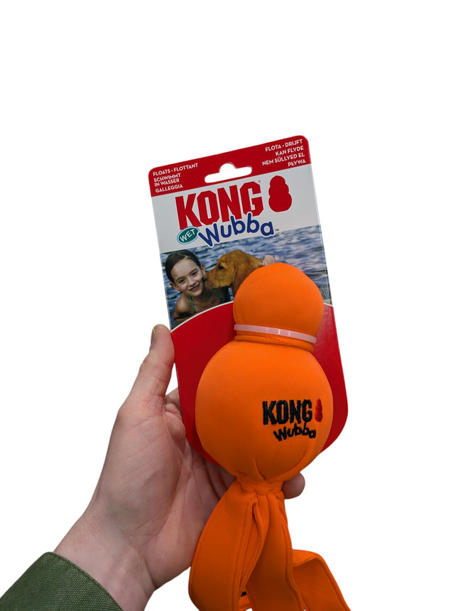 Kong Wubba Wet Assorti – Drijvend hondenspeelgoed